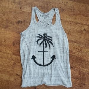 Racerback gray tanktop
